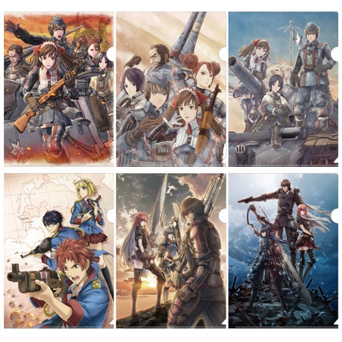 『戦場のヴァルキュリア』シリーズ歴代パッケージイラストクリアファイル6枚セット【TGS2016グッズ】