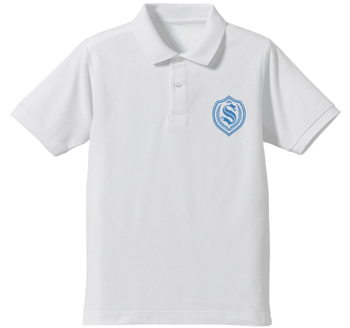 ファンタシースターオンライン2　ジ　アニメーション 清雅学園ポロシャツWHITE-L WHITE-L