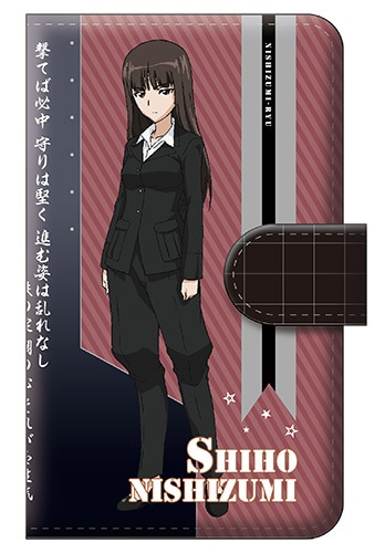 「みんながいますから・・・」作戦 西住 しほ 手帳型スマホケース L『ガールズ＆パンツァー　劇場版』【完全受注生産・専売商品】 西住 しほ L