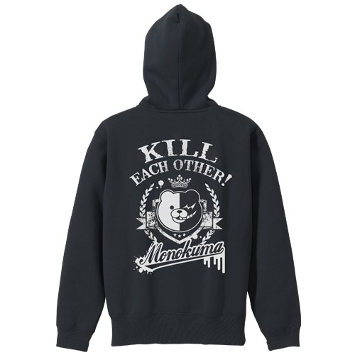 ダンガンロンパ3 モノクマカレッジ ジップパーカーBLACK-XL BLACK-XL