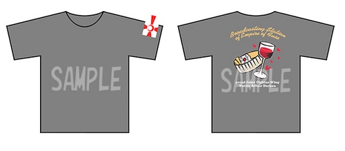 「ブレイブウィッチーズ 扶桑皇国チャンネル」オリジナルTシャツLサイズ 色：グレー Lサイズ 色：グレー