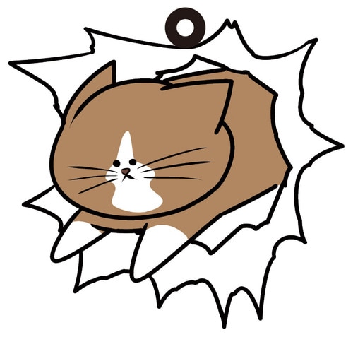 猫のぽんたラバーストラップC バリィ C バリィ