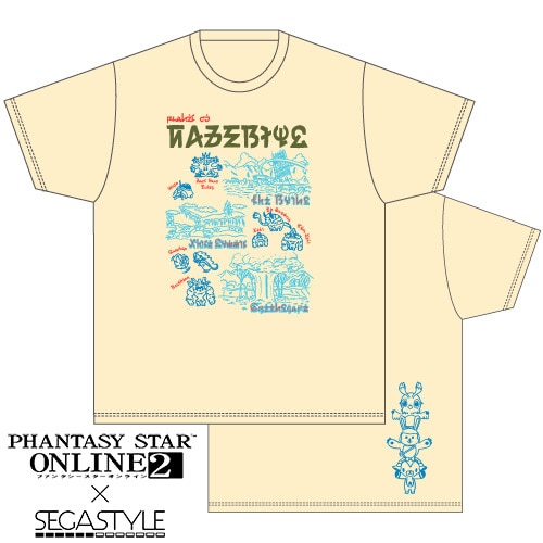SEGASTYLE『PSO2』ナベリウスゆるグラTシャツ ナチュラルLサイズ ※2025年11月中旬出荷分 Lサイズ