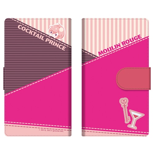 カクテル王子(プリンス)　手帳型スマホケース　002 ムーラン・ルージュ【専売商品】Mサイズ 002 ムーラン・ルージュ　Mサイズ