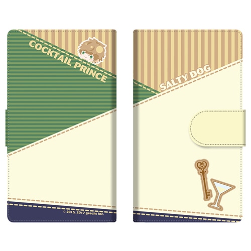 カクテル王子(プリンス)　手帳型スマホケース　003 ソルティ・ドッグ【専売商品】Lサイズ 003 ソルティ・ドッグ　Lサイズ