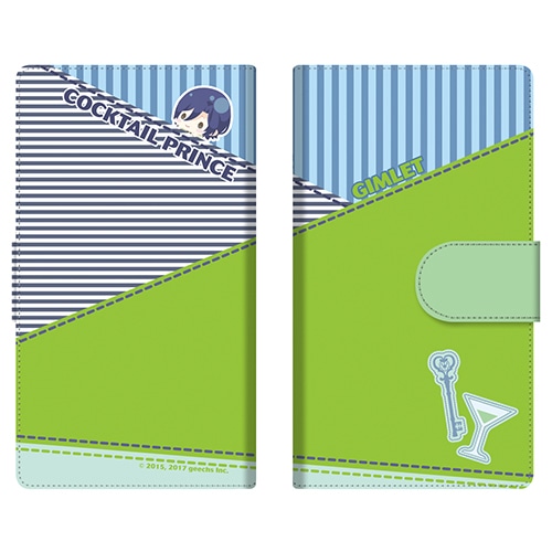 カクテル王子(プリンス)　手帳型スマホケース　011 ギムレット【専売商品】Lサイズ 011 ギムレット　Lサイズ