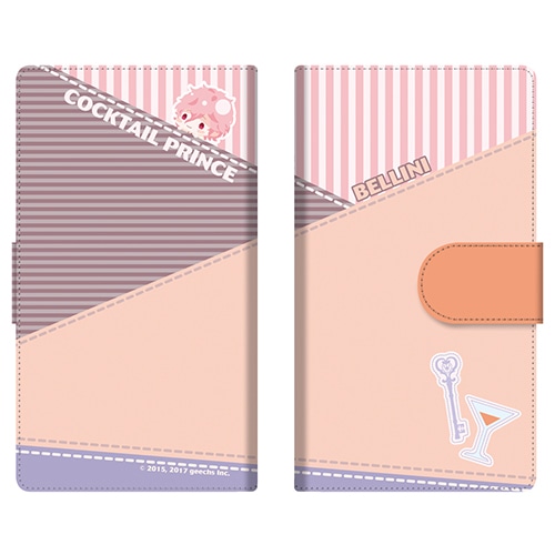 カクテル王子(プリンス)　手帳型スマホケース　013 ベリーニ【専売商品】Mサイズ 013 ベリーニ　Mサイズ