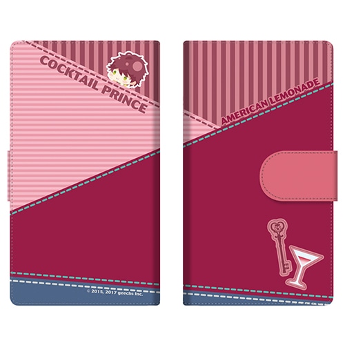 カクテル王子(プリンス)　手帳型スマホケース　014 アメリカン・レモネード【専売商品】Lサイズ 014 アメリカン・レモネード　Lサイズ