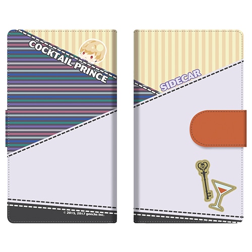 カクテル王子(プリンス)　手帳型スマホケース　025 サイドカー【専売商品】Lサイズ 025 サイドカー　Lサイズ