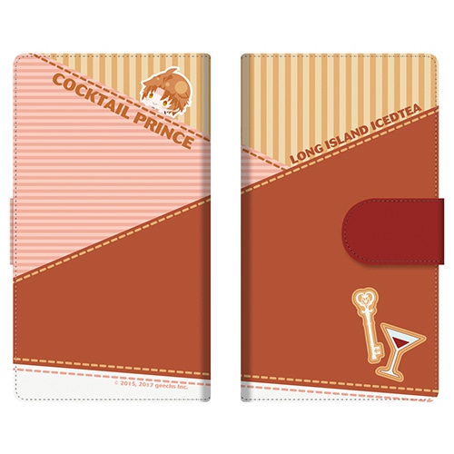 カクテル王子(プリンス)　手帳型スマホケース　026 ロングアイランド・アイスティー【専売商品】Mサイズ 026 ロングアイランド・アイスティー　Mサイズ