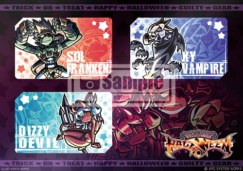GUILTY GEAR ハロウィンパーティ IC カードステッカー3点セット A Aセット