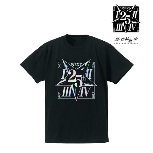 真・女神転生 25th Anniversaryロゴ箔プリントTシャツメンズ(サイズ/S) メンズ(サイズ/S)