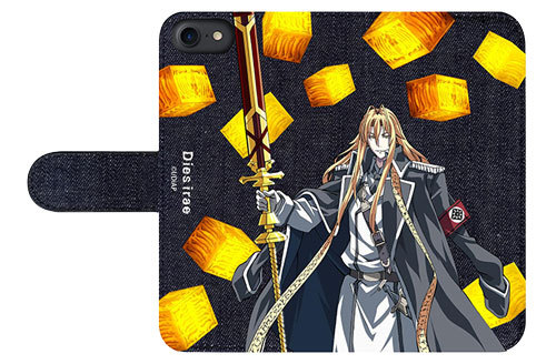 「Dies irae」手帳型デニムスマホケース ラインハルト ラインハルト