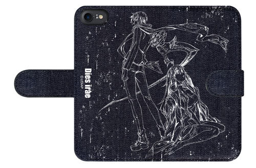 「Dies irae」手帳型デニムスマホケース 蓮&マリィ 蓮＆マリィ