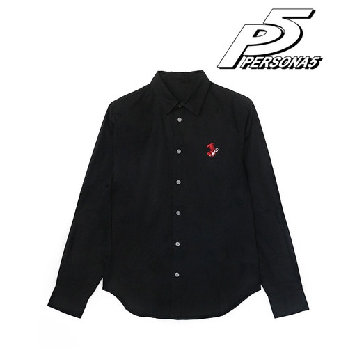 ペルソナ5 ワンポイント刺繍シャツ(怪盗団)メンズ(サイズ/L) メンズ(サイズ/L)