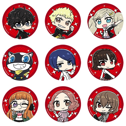 PERSONA5 the Animation 秀尽学園高校購買部 トレーディング缶バッジ(デフォルメver)【受注生産】