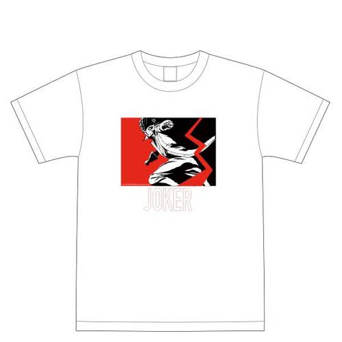 PERSONA5 the Animation 秀尽学園高校購買部 ENVYMコラボ　Tシャツ＜JOKER＞【受注生産】 White/Sサイズ White/Sサイズ