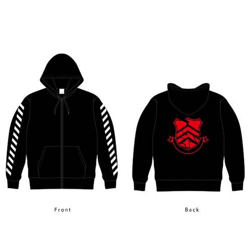 PERSONA5 the Animation 秀尽学園高校購買部 ENVYMコラボジップアップパーカー【受注生産】 Black/Mサイズ Black/Mサイズ