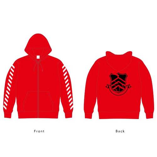 PERSONA5 the Animation 秀尽学園高校購買部 ENVYMコラボジップアップパーカー【受注生産】 Red/Sサイズ Red/Sサイズ