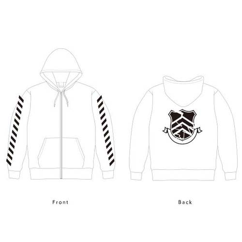 PERSONA5 the Animation 秀尽学園高校購買部 ENVYMコラボジップアップパーカー【受注生産】 White/Mサイズ White/Mサイズ