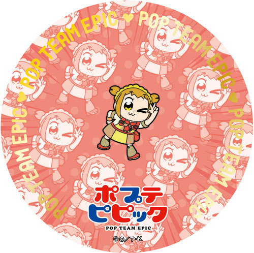 「ポプテピピック」祝!記念缶バッジ　ポプ子(アイドル) ポプ子（アイドル）