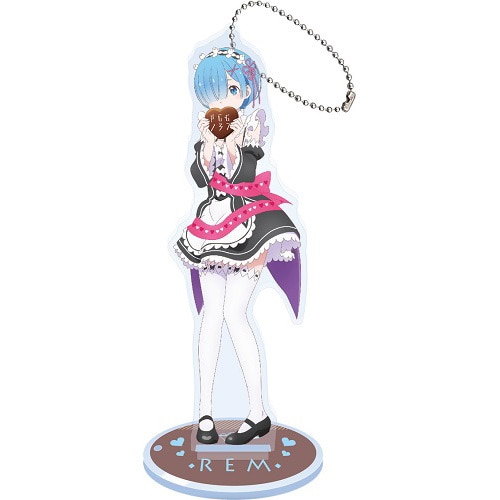Re:ゼロから始める異世界生活　スタンド付きビッグアクリルキーホールダーバレンタインレム バレンタインレム