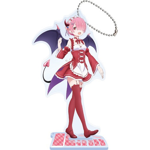 Re:ゼロから始める異世界生活　スタンド付きビッグアクリルキーホールダー天使小悪魔ラム 天使小悪魔ラム