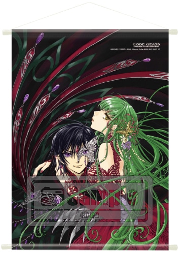 「コードギアス 反逆のルルーシュ」CLAMPイラスト A1タペストリー(ルルーシュ＆C.C.) ルルーシュ＆C.C.