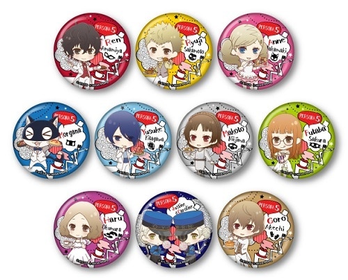 ペルソナ5 デフォルメ缶バッジB