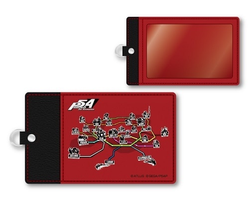 ペルソナ5 合皮パスケース（路線図） 路線図