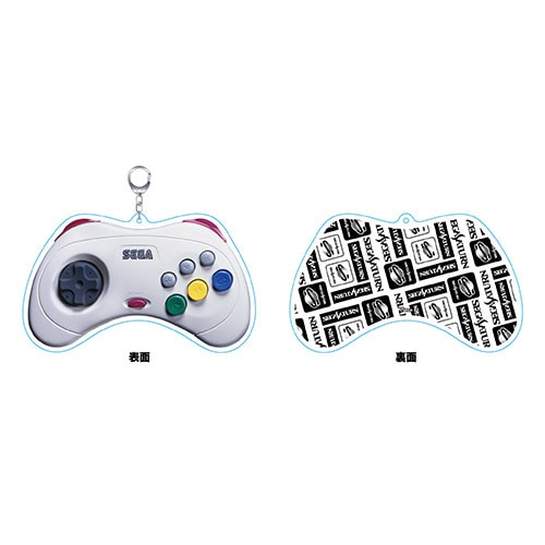 セガサターン コントロールパッド実物大アクリルキーホルダー ミストグレー ミストグレー