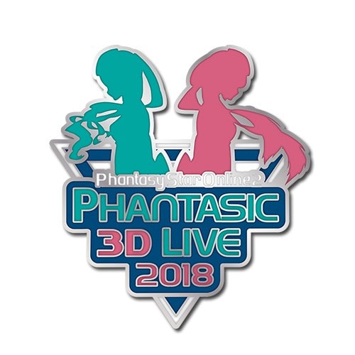 「『PSO2』ファンタジック3Dライブ2018」記念ピンバッジ※2025年11月中旬出荷分