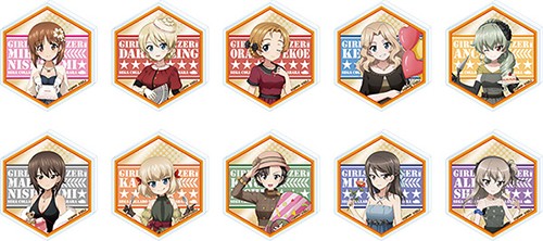 ガールズ＆パンツァー戦車道大作戦！　アクリルバッジA