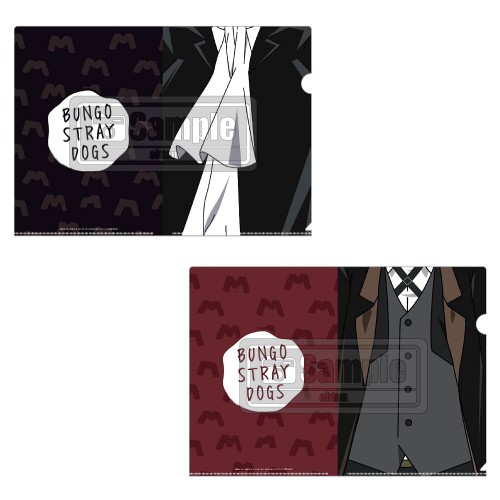 文豪ストレイドッグス　クリアファイル2枚組セット(芥川龍之介＆中原中也) 中原中也＆芥川龍之介