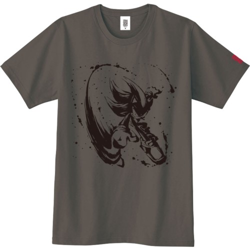『墨絵 超音速針鼠』Tシャツ シャドウLサイズ Lサイズ