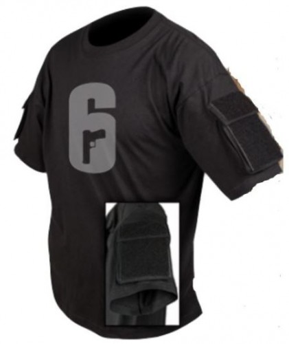 レインボーシックスシージ ポケット付きTシャツ＋ワッペンベース型パッチ (ファントム製)【特典付き】XLサイズ ※2025年11月中旬出荷分 XLサイズ