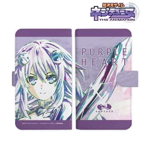 アニメ『超次元ゲイム ネプテューヌ』パープルハート Ani-Art 手帳型スマホケース(対象機種/Mサイズ) 対象機種/Mサイズ