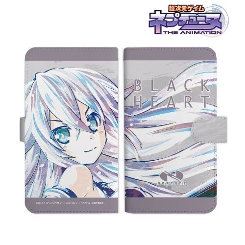 アニメ『超次元ゲイム ネプテューヌ』ブラックハート Ani-Art 手帳型スマホケース(対象機種/Mサイズ) 対象機種/Mサイズ