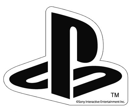 耐水ステッカー BLACK “PlayStation” BLACK