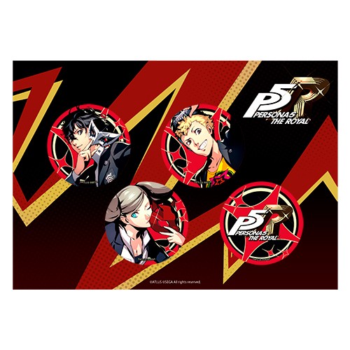 ペルソナ5 ザ・ロイヤル　缶バッジ4個セット　A A