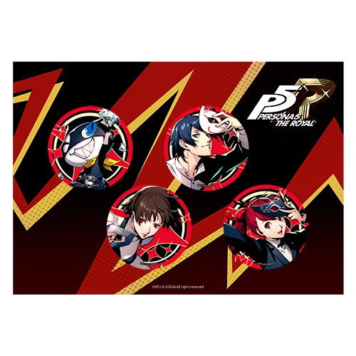 ペルソナ5 ザ・ロイヤル　缶バッジ4個セット　B B