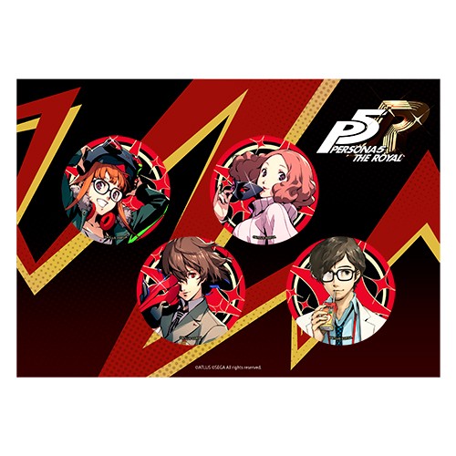 ペルソナ5 ザ・ロイヤル　缶バッジ4個セット　C C