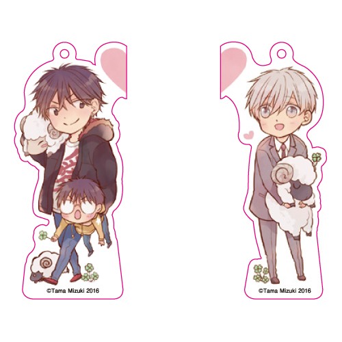 「元ヤンパパ　と　ヒツジ先生シリーズ」くっつきアクリルキーホルダー