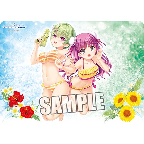 キャラクター万能ラバーマット Summer Pockets REFLECTION BLUE「美希＆うみ」 「美希＆うみ」
