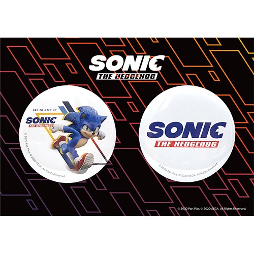 「ソニック・ザ・ムービー」オフィシャル缶バッジ2個セット※2025年11月中旬出荷分