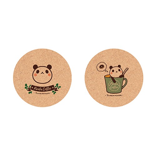 つなまよざ 「つなこパンダ」コルクコースター2種セット