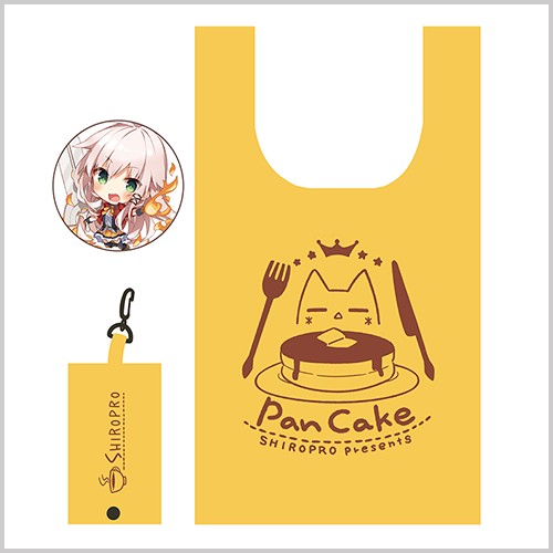 しろぷろ ポーチ付きエコバッグ（特典缶バッジ付き） しろぷろ