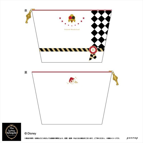 ツイステッドワンダーランド ポーチ(A ハーツラビュル) A ハーツラビュル