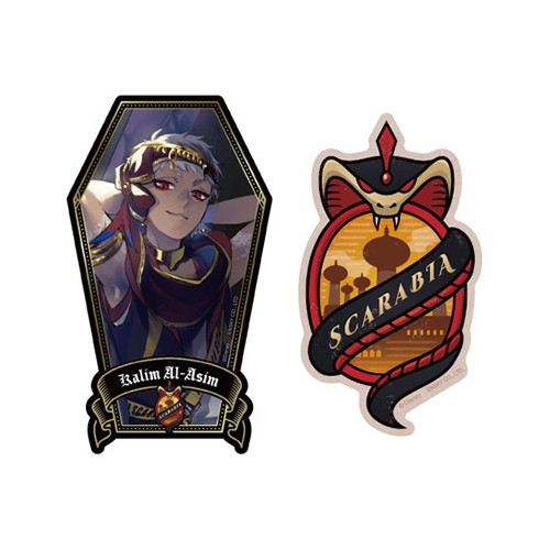 ディズニー ツイステッドワンダーランド トラベルステッカーセット4.スカラビア寮 4.スカラビア寮