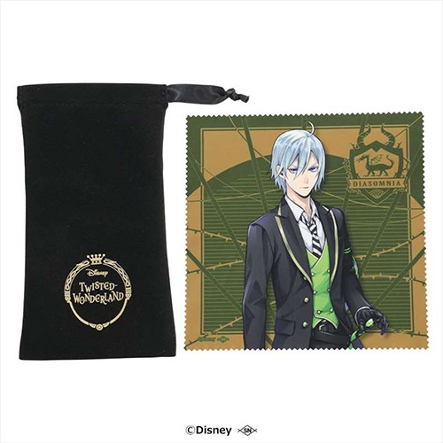 ディズニー ツイステッドワンダーランド 眼鏡ケース&クロスセットシルバー シルバー